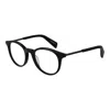 Yohji Yamamoto Black Men Optical Frames In Black