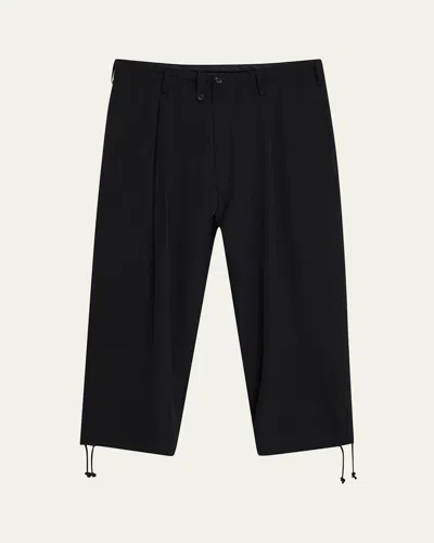 Yohji Yamamoto Men's Pleated Gabardine Pants In 2 - Black