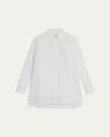 Yohji Yamamoto Buttoned-up Long-sleeved Shirt In White