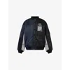 Yohji Yamamoto Contrast-sleeve Bomber Jacket In Black