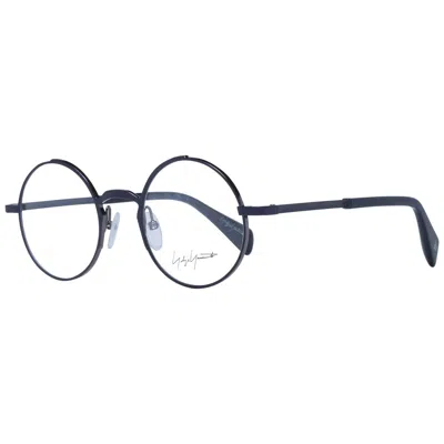 Yohji Yamamoto Metal Glasses (frames) In Burgundy