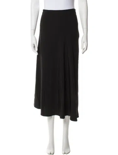 Pre-owned Yohji Yamamoto Midi Length Skirt In Gray