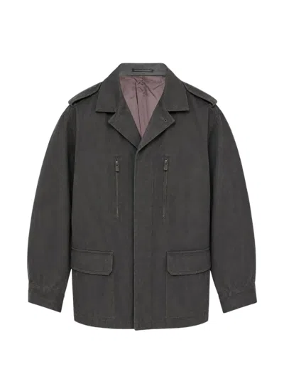 Yohji Yamamoto Military Field Coat In Multi