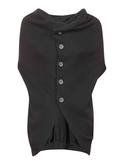 Yohji Yamamoto Mixed Waistcoat In Black
