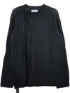 YOHJI YAMAMOTO MULTI-DRAWSTRING SWEATER