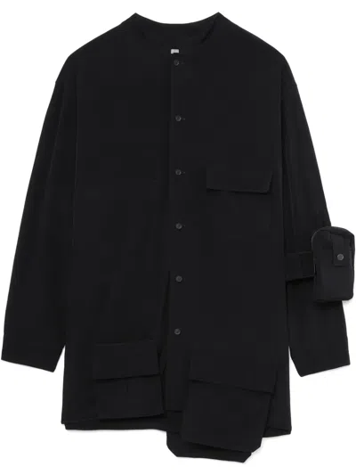 Yohji Yamamoto Multi-pockets Shirt In Black
