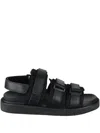 Yohji Yamamoto Multi-strap Sandals In Black