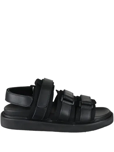 Yohji Yamamoto Multi-strap Sandals In Black