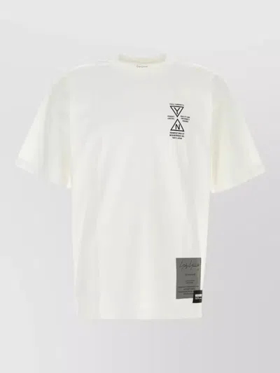 Yohji Yamamoto Neighborhood Cotton T Shirt Graphic Crewneck In White