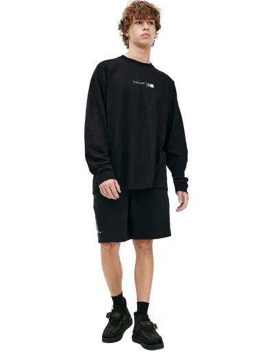 Yohji Yamamoto Х New Era Printed Longsleeves In Black