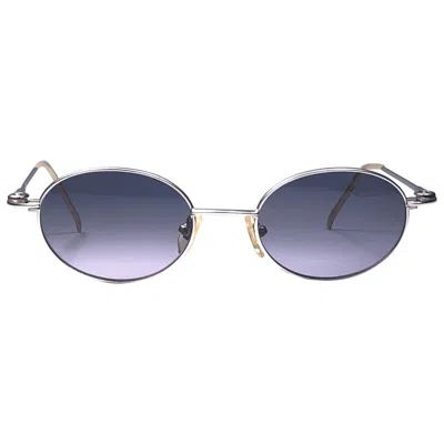 Pre-owned Yohji Yamamoto New Vintage  51 6101 Matte Silver 1990's Made In Japan Sunglasses