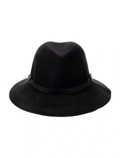 Pre-owned Yohji Yamamoto Noir Yohji Yamamoto +noir 2012 Rabbit Fedora Hat In Black