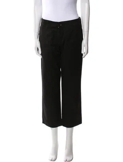Pre-owned Yohji Yamamoto Noir 2012 Straight Leg Pants In Black