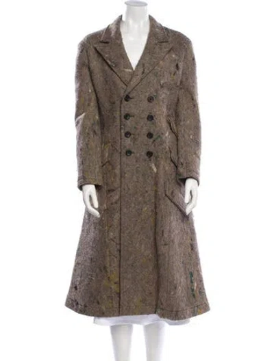 Pre-owned Yohji Yamamoto Noir 2020 Wool Coat In Gray