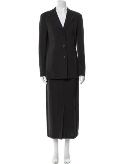 Pre-owned Yohji Yamamoto Noir Vintage 1998 Skirt Suit In Gray