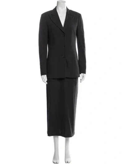 Pre-owned Yohji Yamamoto Noir Vintage 1998 Skirt Suit In Gray