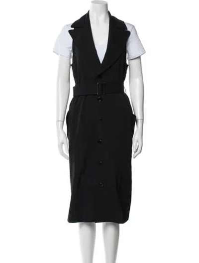 Pre-owned Yohji Yamamoto Noir Vintage Knee-length Dress In Black