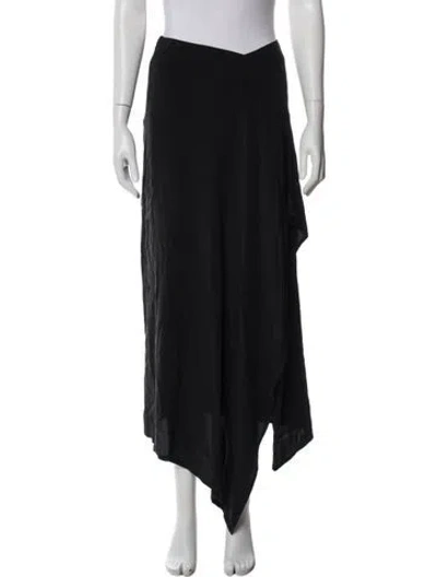 Pre-owned Yohji Yamamoto Noir Vintage Long Skirt In Blue