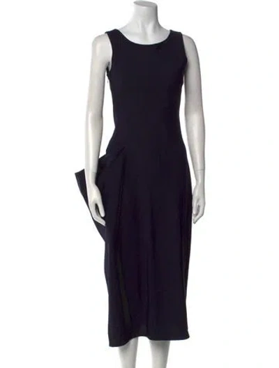 Pre-owned Yohji Yamamoto Noir Vintage Midi Length Dress In Blue