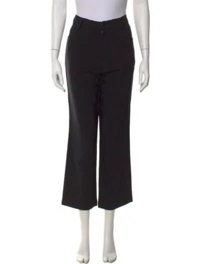 Pre-owned Yohji Yamamoto Noir Vintage Wide Leg Pants In Black