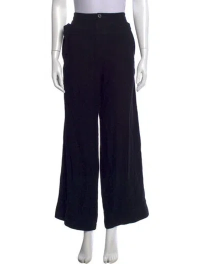 Pre-owned Yohji Yamamoto Noir Vintage Wide Leg Pants In Black
