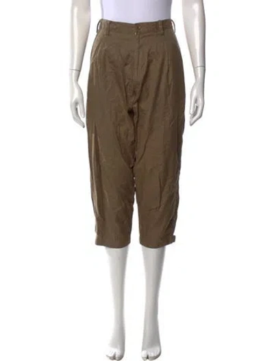 Pre-owned Yohji Yamamoto Noir Vintage Wide Leg Pants In Green
