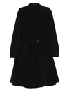 Yohji Yamamoto Notched-lapel Coat In Black