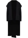 Yohji Yamamoto Open-front Coat In Black