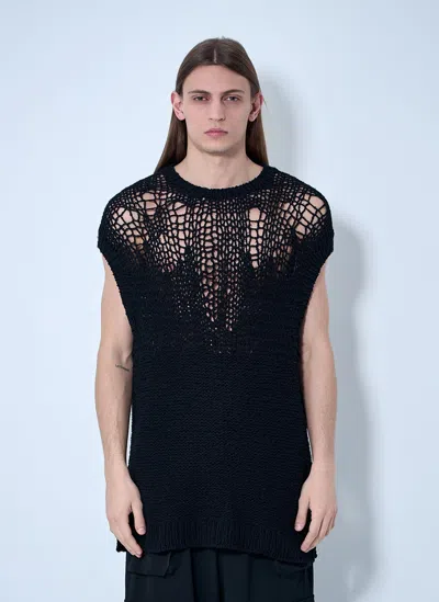 YOHJI YAMAMOTO OPEN-KNIT VEST