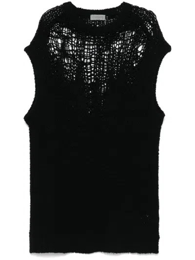 YOHJI YAMAMOTO OPEN-KNIT VEST