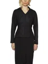 Yohji Yamamoto Women's Irregular Wool Jacket In Black