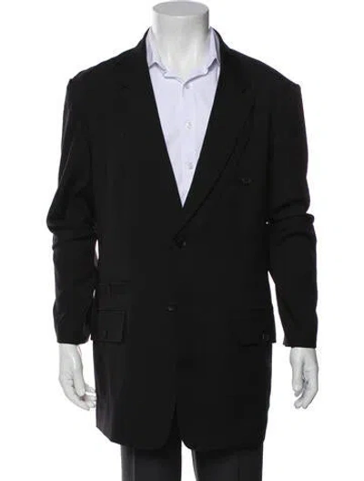 Pre-owned Yohji Yamamoto Overcoat In Black
