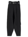 Yohji Yamamoto Utility Trousers With Pleated Design And Pockets In Black