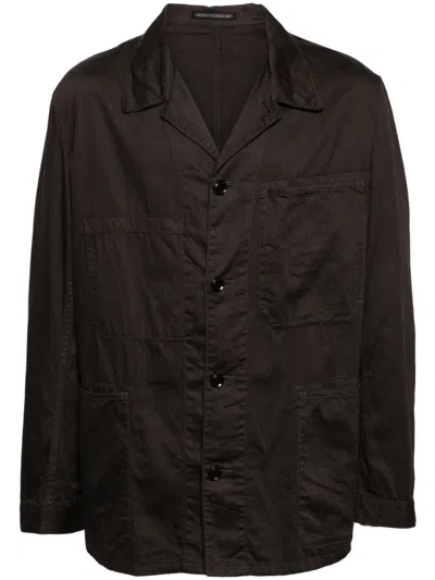 Yohji Yamamoto Oversized Shirt In Grey