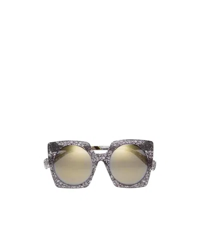 Yohji Yamamoto Oversized Sunglasses In Nude