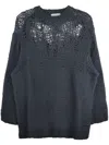 Yohji Yamamoto Oversized Sweatshirt In Blue