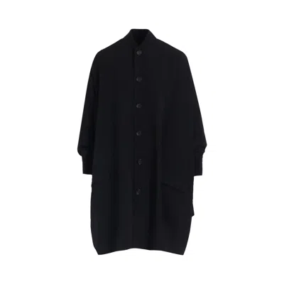 Pre-owned Yohji Yamamoto Padded Drape Coat 'black' | Women's Size 1