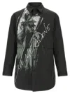 Yohji Yamamoto Padded Overshirt Shirt And Blouse Black In Black