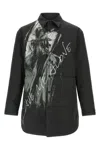 Yohji Yamamoto Padded Overshirt Shirt And Blouse Black In Black