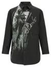 Yohji Yamamoto Padded Overshirt Shirt And Blouse Black In Black