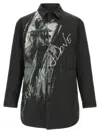 Yohji Yamamoto Padded Overshirt Shirt And Blouse Black In Black