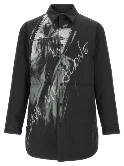 YOHJI YAMAMOTO PADDED OVERSHIRT SHIRT AND BLOUSE BLACK