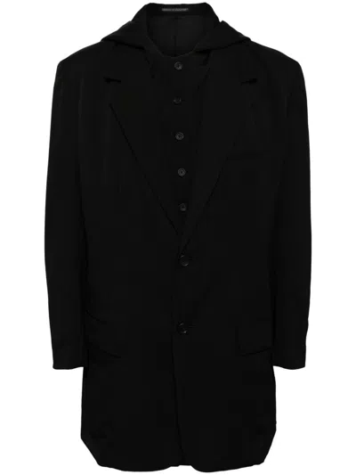 Yohji Yamamoto Panelled Blazer In Black