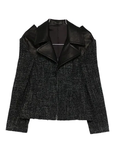 Yohji Yamamoto Panelled Jacket In Black