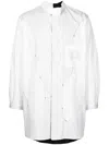 Yohji Yamamoto Panelled Reversible Shirt In White