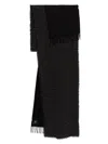 Yohji Yamamoto Panelled Scarf In Black