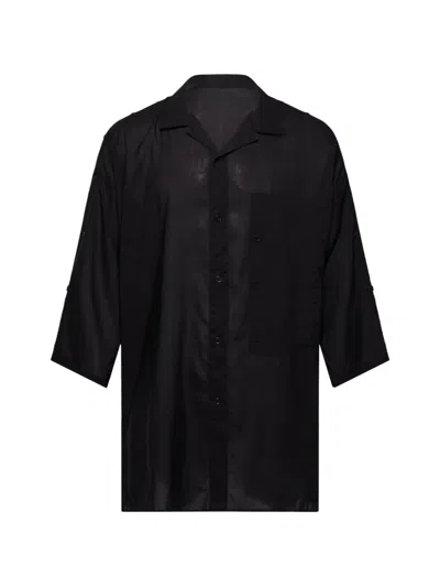 Yohji Yamamoto Shoulder Opened Shirt In Black