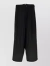Yohji Yamamoto Pant Silk Belt Loops Pleated Design Wide Leg