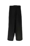 Yohji Yamamoto Pant Silk Belt Loops Pleated Design Wide Leg
