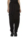 Yohji Yamamoto Women's Gabardine High Waist Trousers In Black